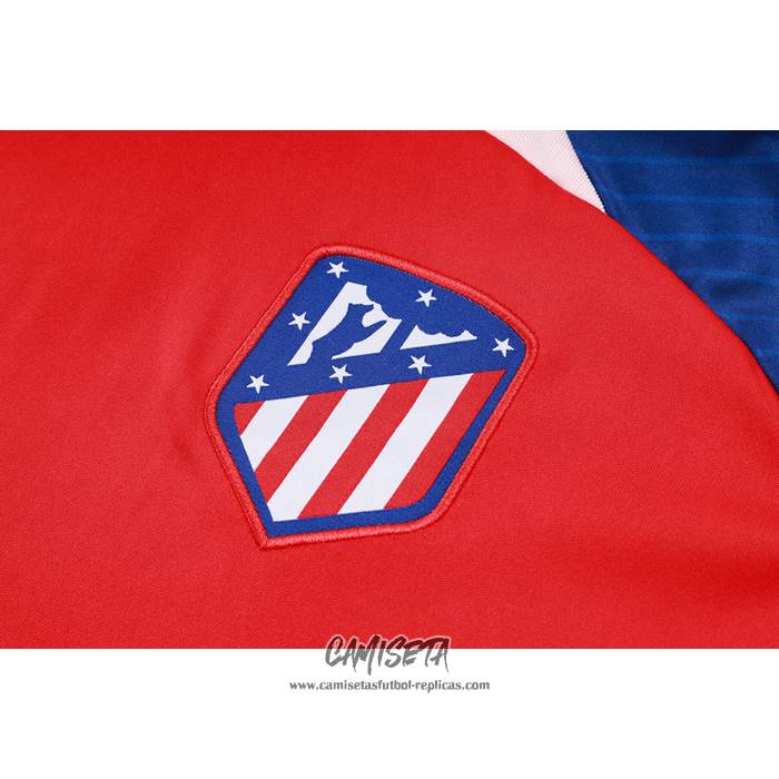 Chandal del Atletico Madrid 2023-2024 Manga Corta Rojo - Pantalon Corto